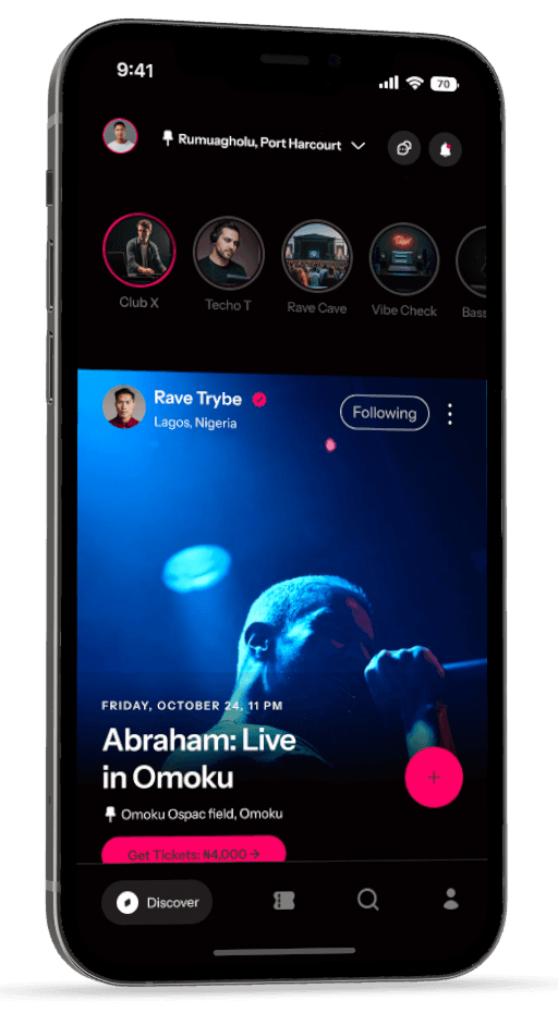 RAVER app preview